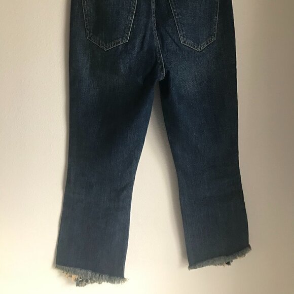 Current/Elliot Fan Kick Flare Distressed Raw Hem Jeans Size 29 - Picture 9 of 9